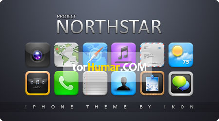 Northstar ئايكون توپلىمى - 44 دانە نەپس ياسالغان PNG فورماتىدىكى iPhone ئۇسلۇبىدىكى ئايكونلار