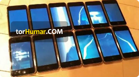 12 دانە iPhone دىن پايدىلىنىپ ياسالغان كىنو ئېكرانى